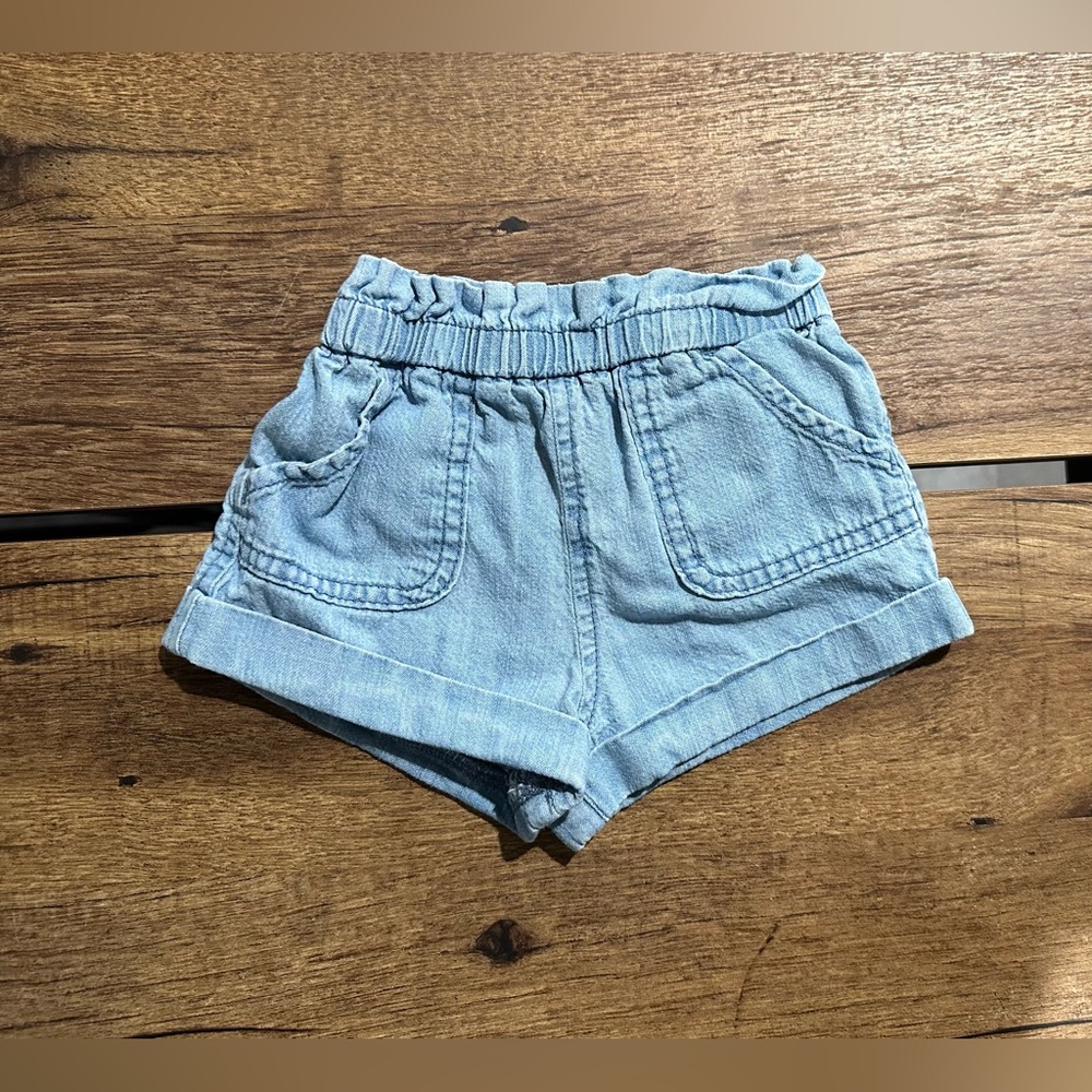 High waisted linen shorts
